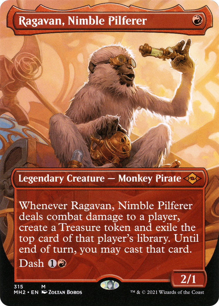 Ragavan, Nimble Pilferer (Borderless) (MH2-315) [Modern Horizons 2]