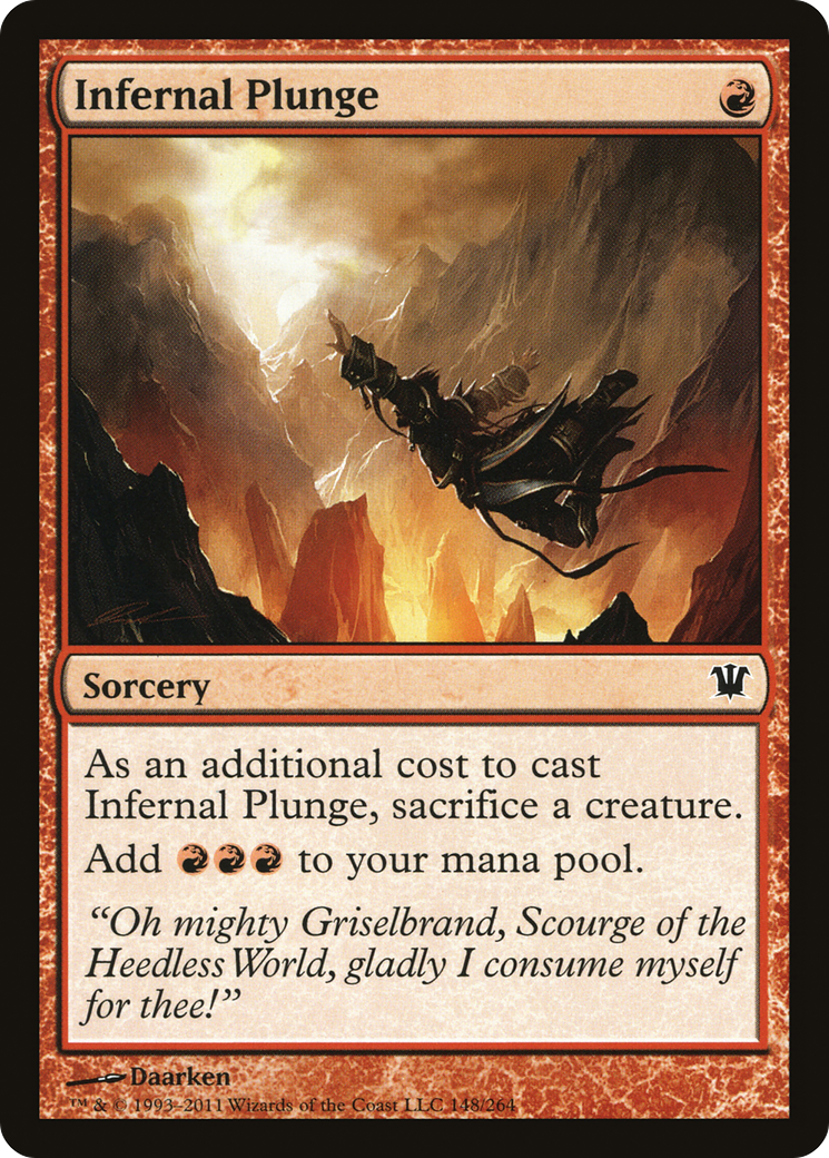 Infernal Plunge (ISD-148) [Innistrad] Foil