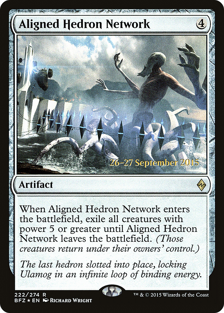 Aligned Hedron Network (PRE-222) [Battle for Zendikar Promos] Foil