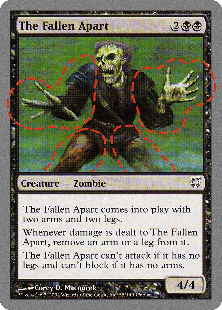 The Fallen Apart (UNH-055) [Unhinged] Foil