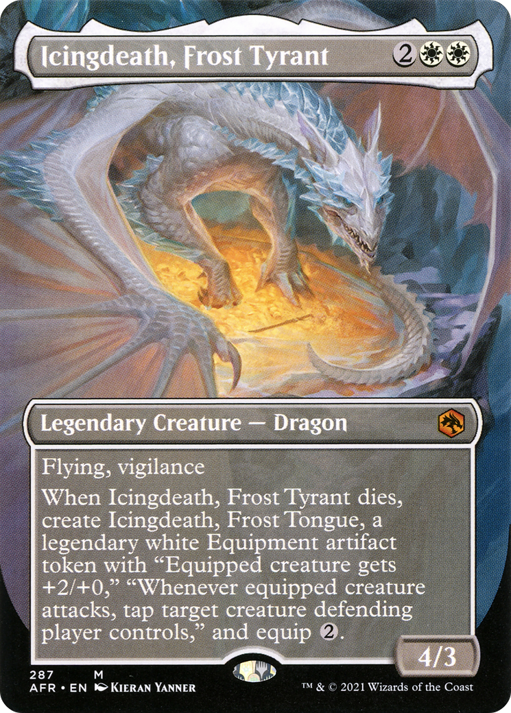 Icingdeath, Frost Tyrant (Borderless) (AFR-287) [Adventures in the Forgotten Realms]