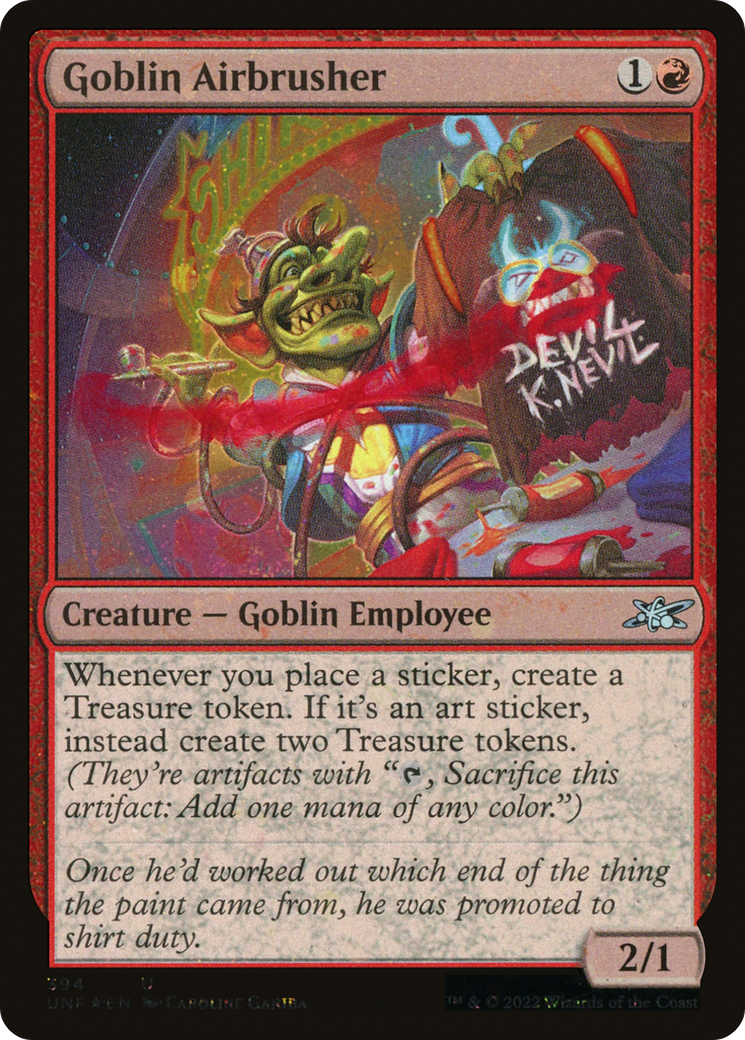 Goblin Airbrusher (Galaxy Foil) (UNF-394) [Unfinity] Foil