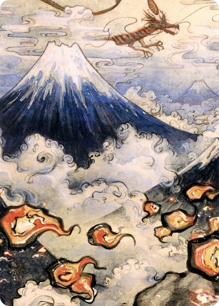 Mountain // Mountain (ANEO-078) (Borderless) [Neon Dynasty Art Series]