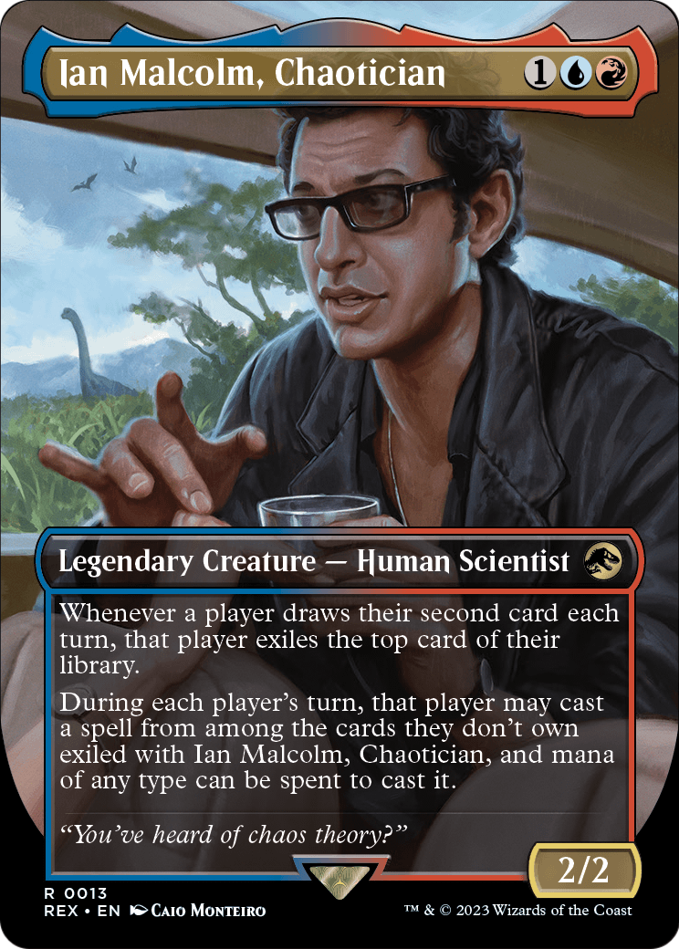 Ian Malcolm, Chaotician (Borderless) (REX-013) [Jurassic World Collection]