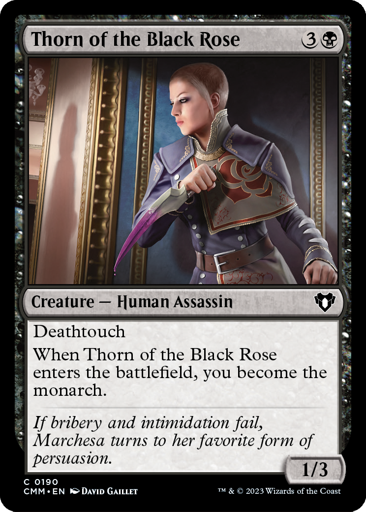 Thorn of the Black Rose (CMM-190) [Commander Masters] Foil