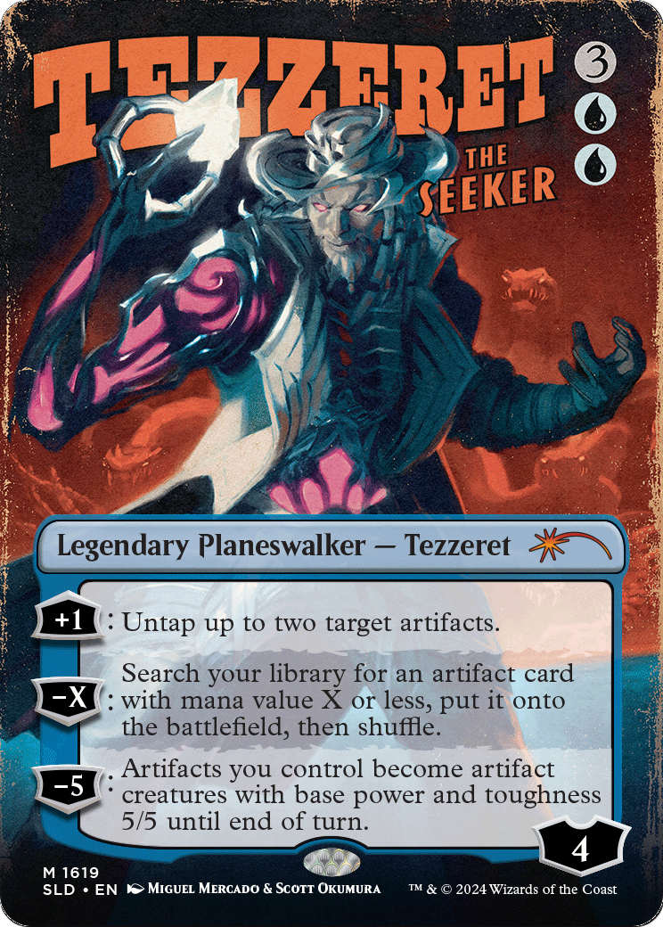 Tezzeret the Seeker (SLD-1619) (Borderless) [Secret Lair Drop]