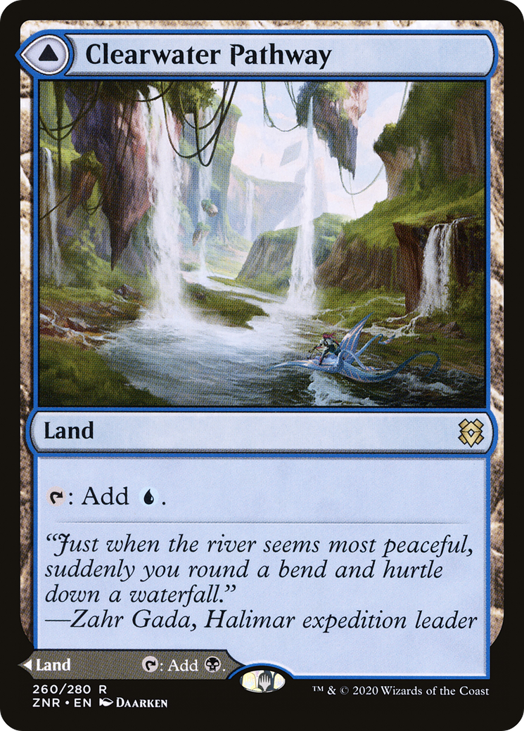 Clearwater Pathway (ZNR-260) [Zendikar Rising] Foil