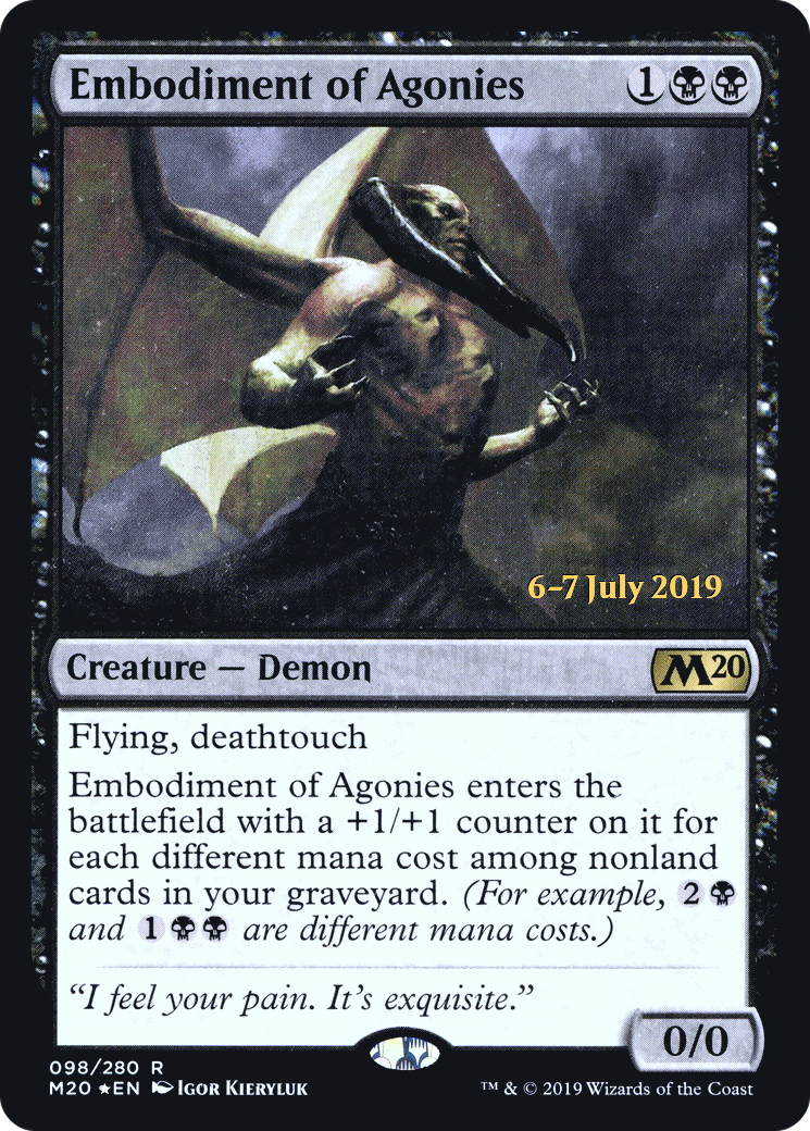 Embodiment of Agonies (PRE-098) [Core Set 2020 Promos] Foil