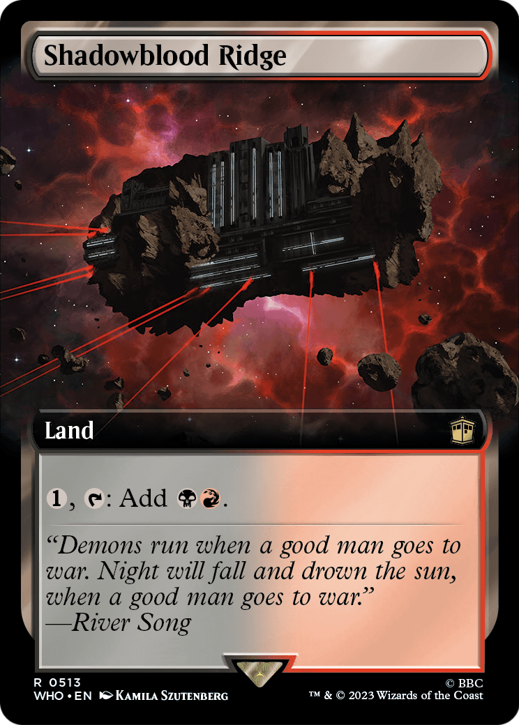 Shadowblood Ridge (Extended Art) (WHO-513) [Doctor Who]