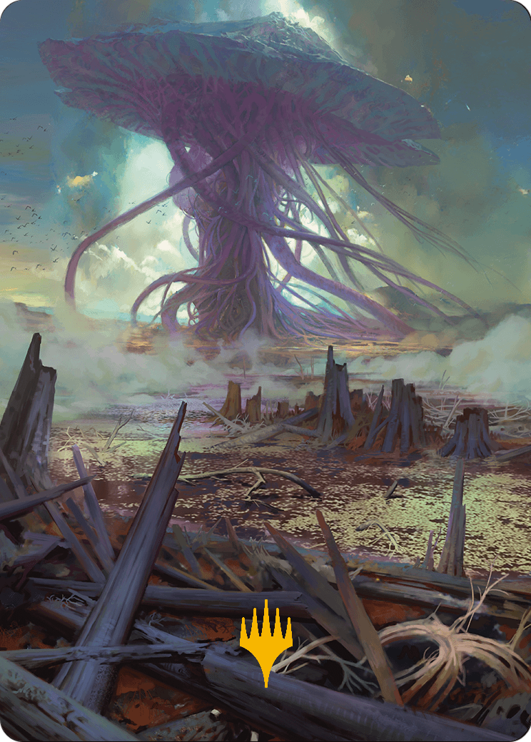 Swamp // Swamp (AMH3-024) (Borderless) [Modern Horizons 3 Art Series] Foil