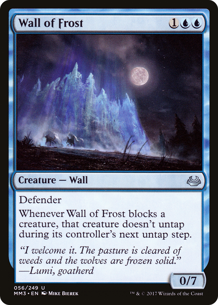 Wall of Frost (MM3-056) [Modern Masters 2017]