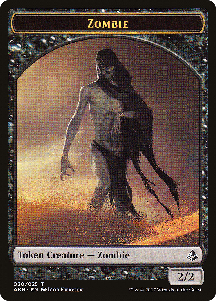 Zombie Token (AKH-020) [Amonkhet Tokens] Foil