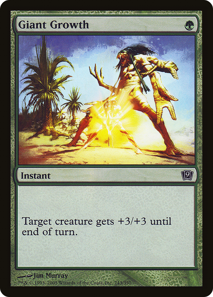 Giant Growth (9ED-243) [9th Edition] Foil