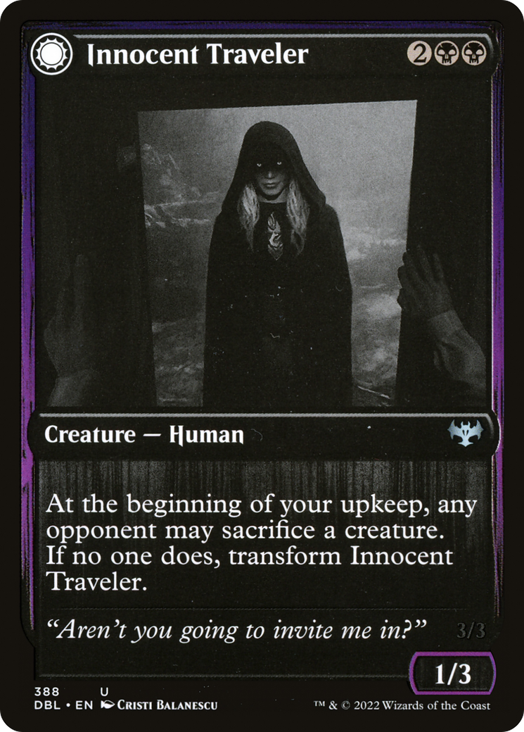 Innocent Traveler (DBL-388) [Innistrad: Double Feature] Foil