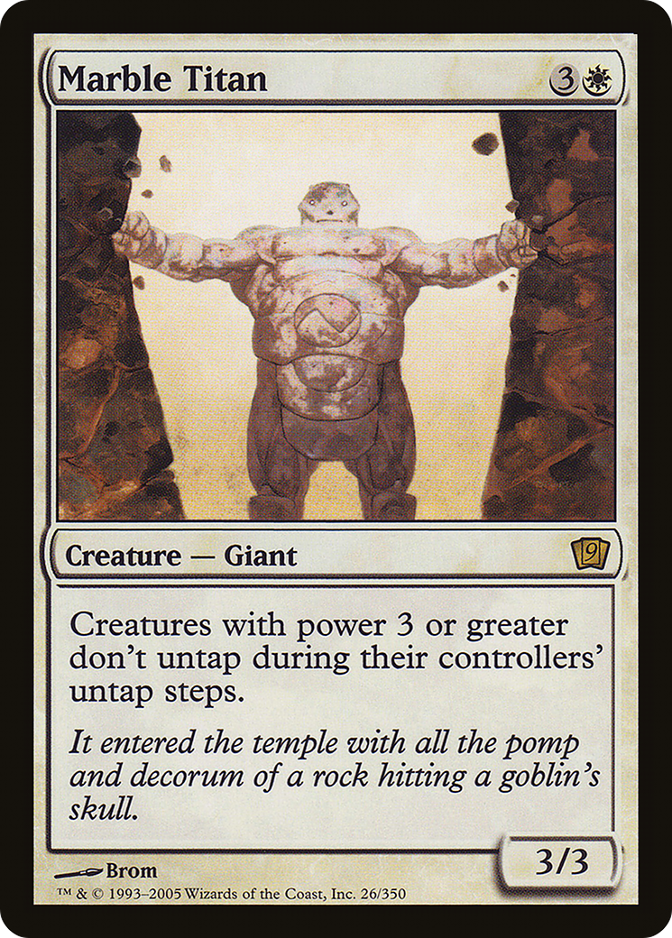 Marble Titan (9ED-026) [9th Edition]