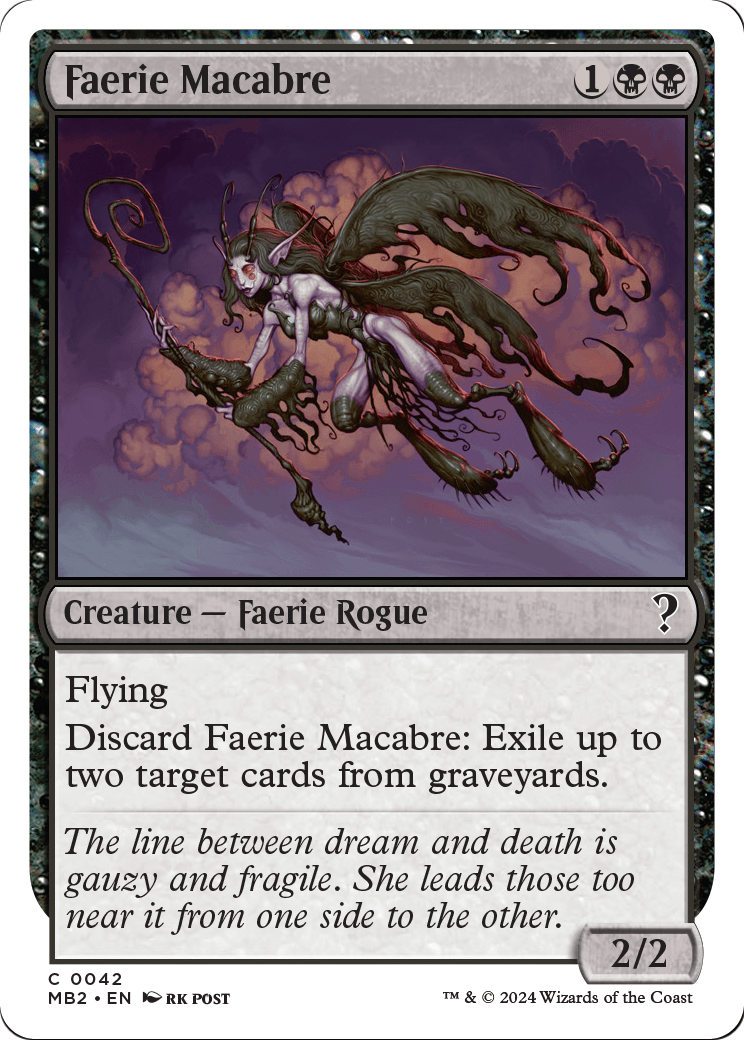 Faerie Macabre (White Border) (MB2-042) [Mystery Booster 2]