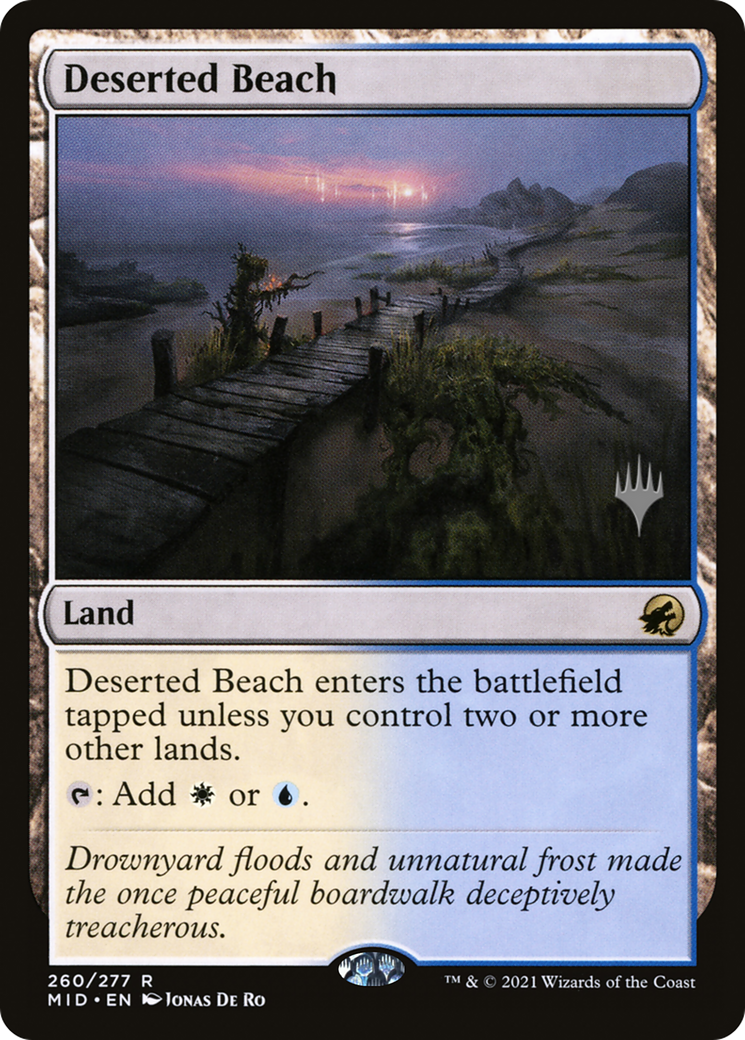Deserted Beach (PPMID-260) [Promo Pack: Innistrad: Midnight Hunt Promos]