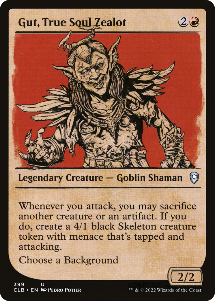 Gut, True Soul Zealot - Foil - Showcase [Commander Legends: Battle for Baldur's Gate]