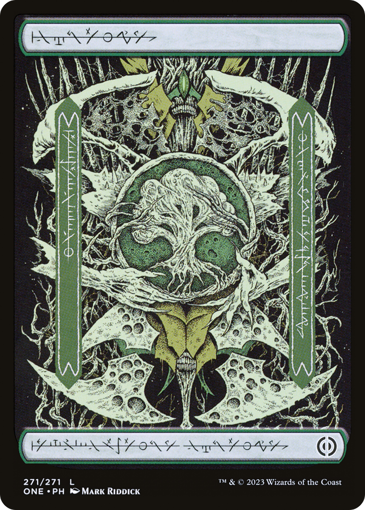 Forest (271) - Full Art (ONE-271) [Phyrexia: All Will Be One] Foil