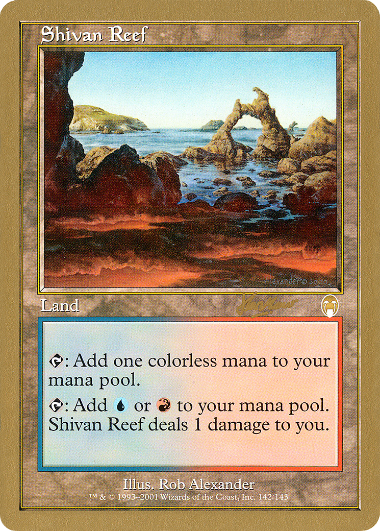 Shivan Reef - 2002 Sim Han How (APC) (WCD-SHH142) [World Championship Decks 2002]