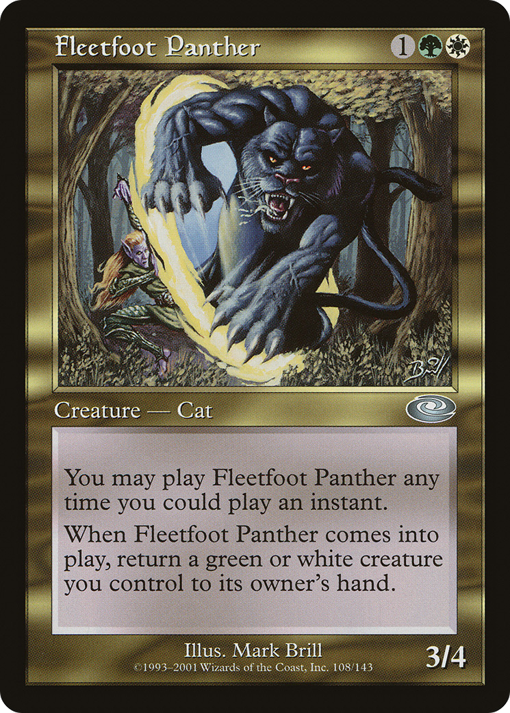 Fleetfoot Panther (PLS-108) [Planeshift] Foil