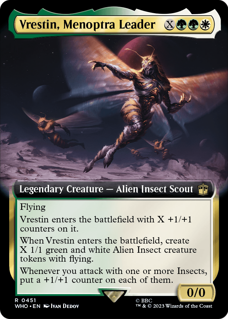 Vrestin, Menoptra Leader (Extended Art) (WHO-451) [Doctor Who]