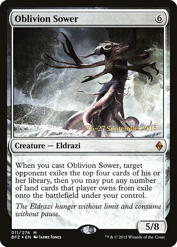 Oblivion Sower (PRE-011) [Battle for Zendikar Promos] Foil