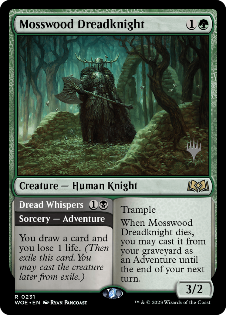 Mosswood Dreadknight (PPWOE-231) [Promo Pack: Wilds of Eldraine Promos] Foil