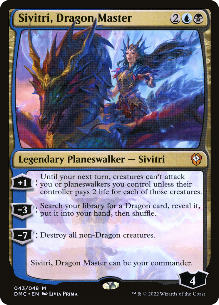 Sivitri, Dragon Master (DMC-043) [Dominaria United Commander] Foil