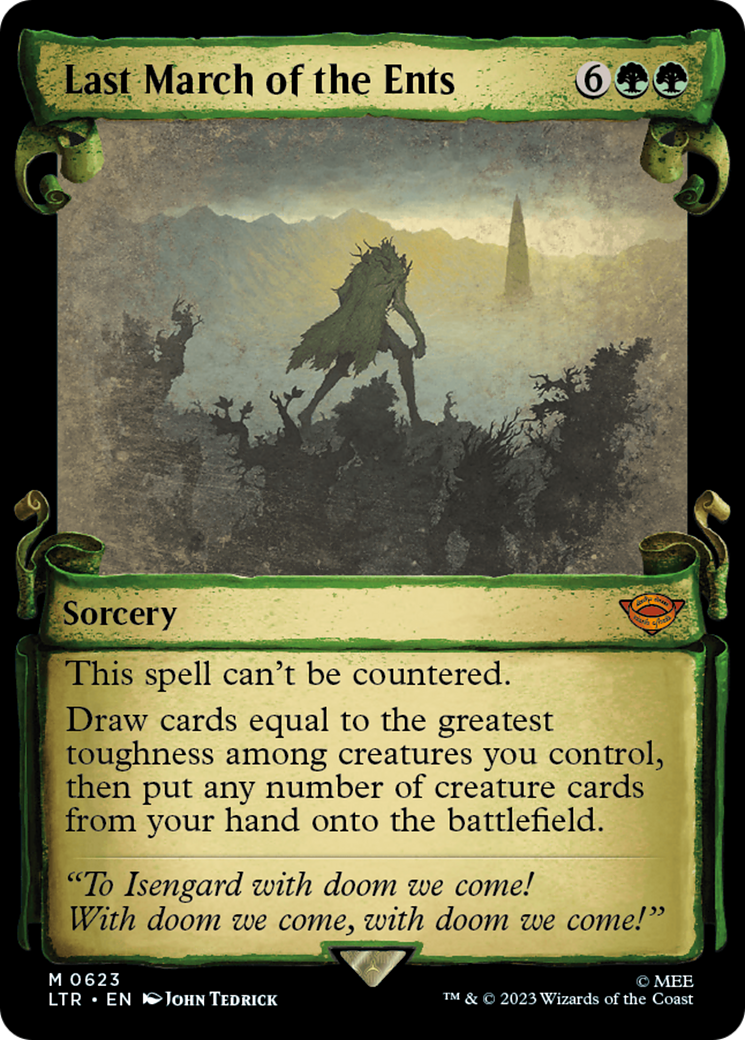 Last March of the Ents (Showcase Scrolls) (LTR-623) [The Lord of the Rings: Tales of Middle-earth]