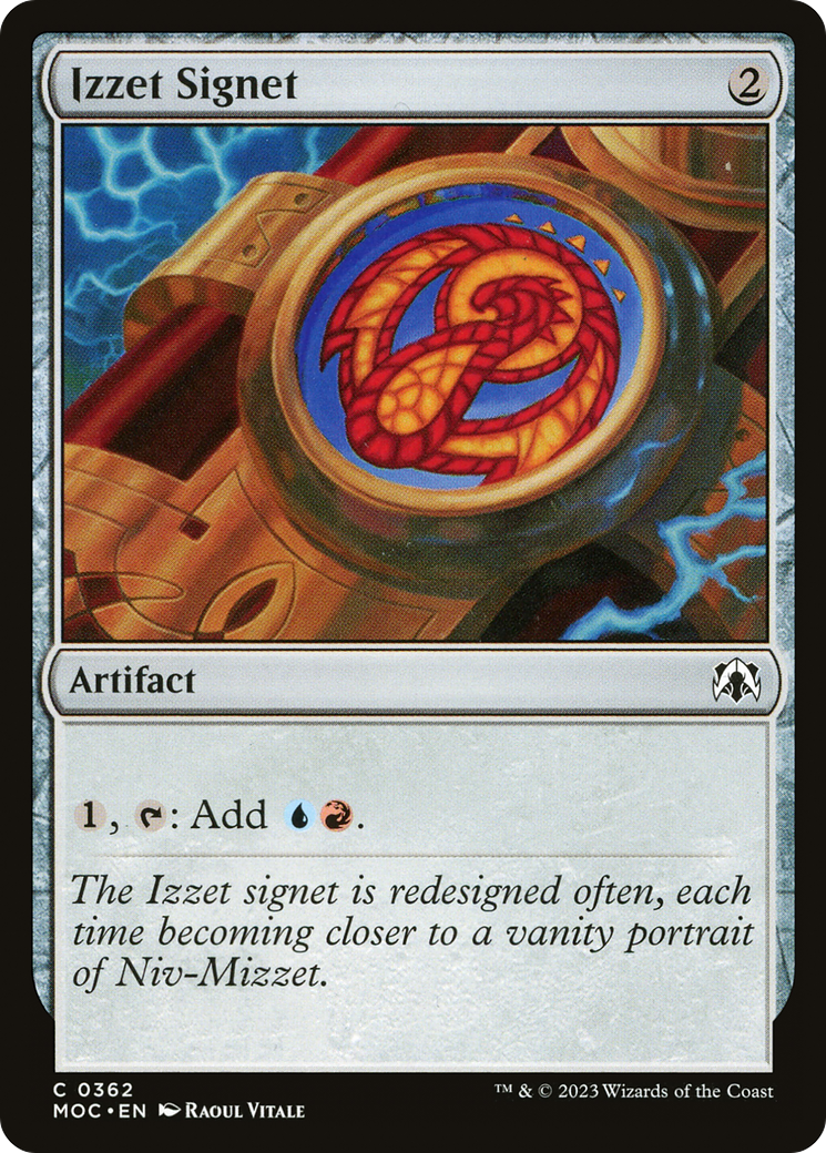 Izzet Signet (MOC-362) [March of the Machine Commander]