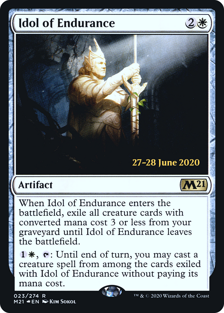 Idol of Endurance (PRE-023) [Core Set 2021 Promos] Foil