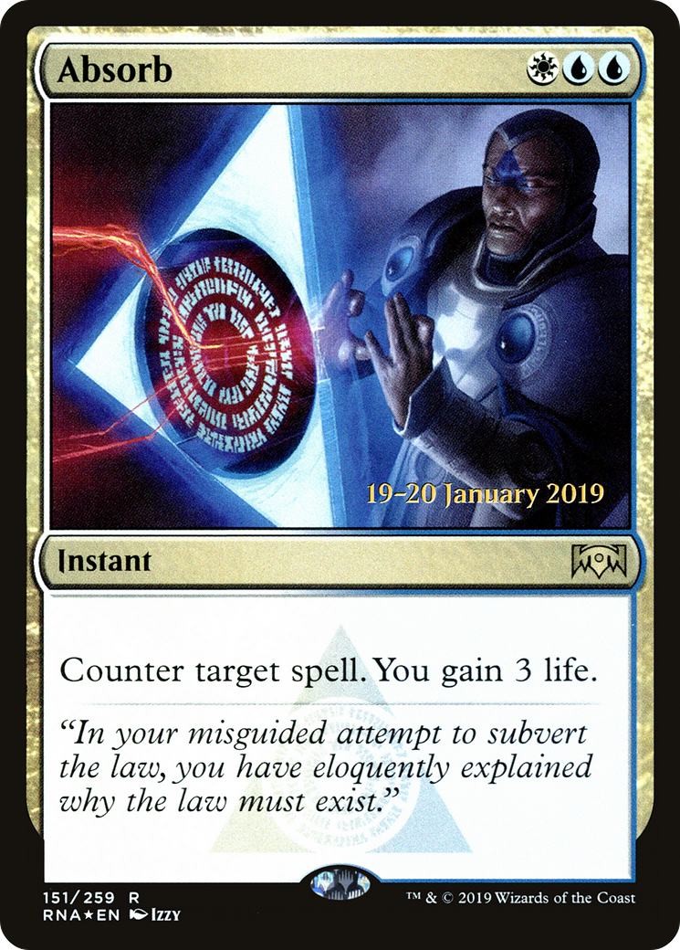 Absorb (PRE-151) [Ravnica Allegiance Promos] Foil