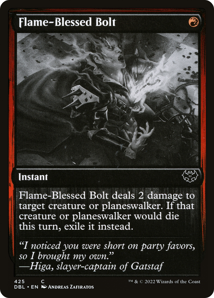 Flame-Blessed Bolt (DBL-425) [Innistrad: Double Feature] Foil