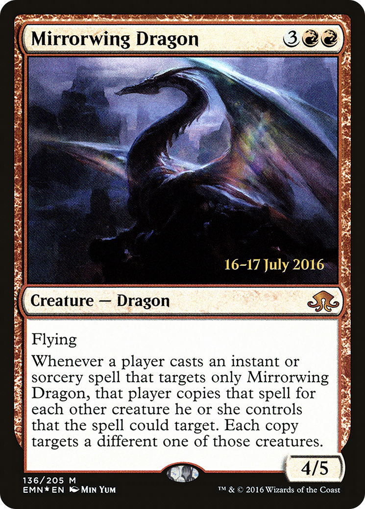 Mirrorwing Dragon (PRE-136) [Eldritch Moon Promos] Foil