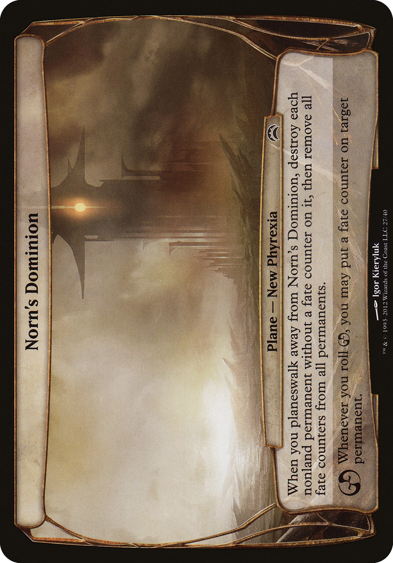 Norn's Dominion (Planechase 2012) (OVER-027) [Planechase 2012 Planes] Foil