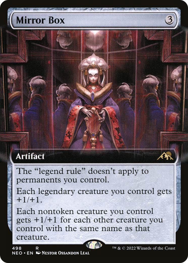 Mirror Box (Extended Art) (NEO-498) [Kamigawa: Neon Dynasty] Foil