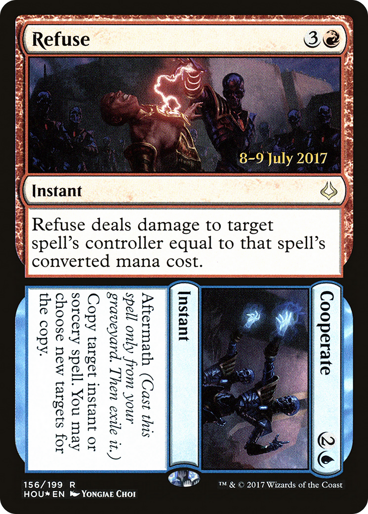 Refuse // Cooperate (PRE-156) [Hour of Devastation Promos] Foil