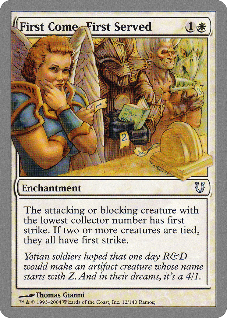 First Come, First Served (UNH-012) [Unhinged]