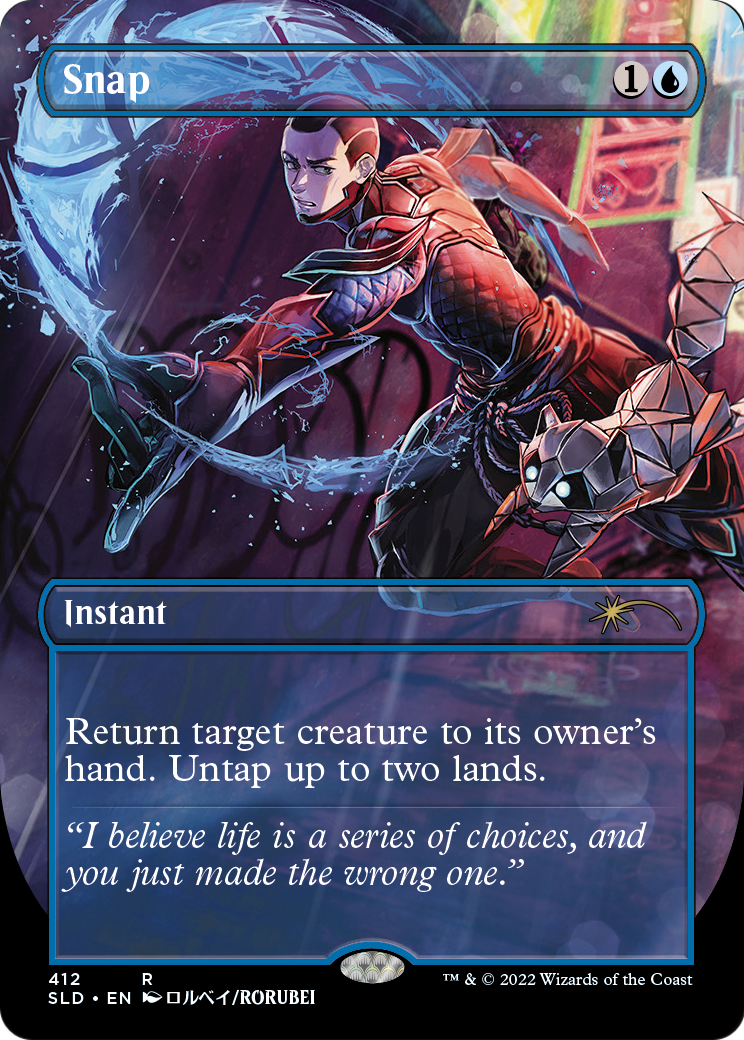 Snap (SLD-412) (Borderless) [Secret Lair Drop] Foil