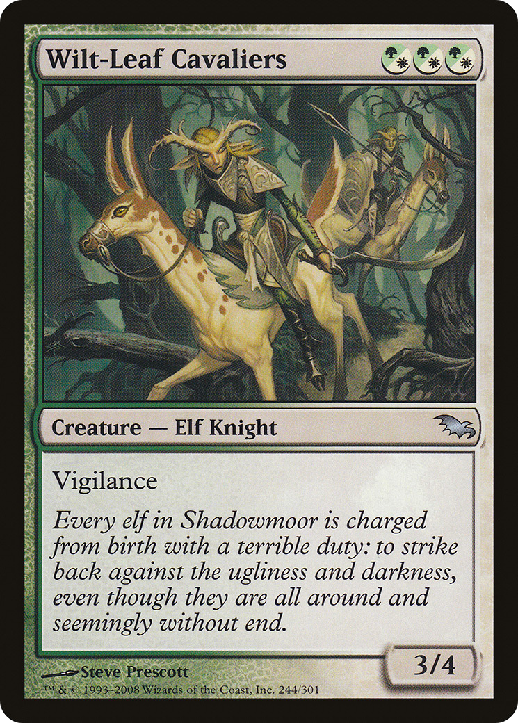 Wilt-Leaf Cavaliers (SHM-244) [Shadowmoor] Foil