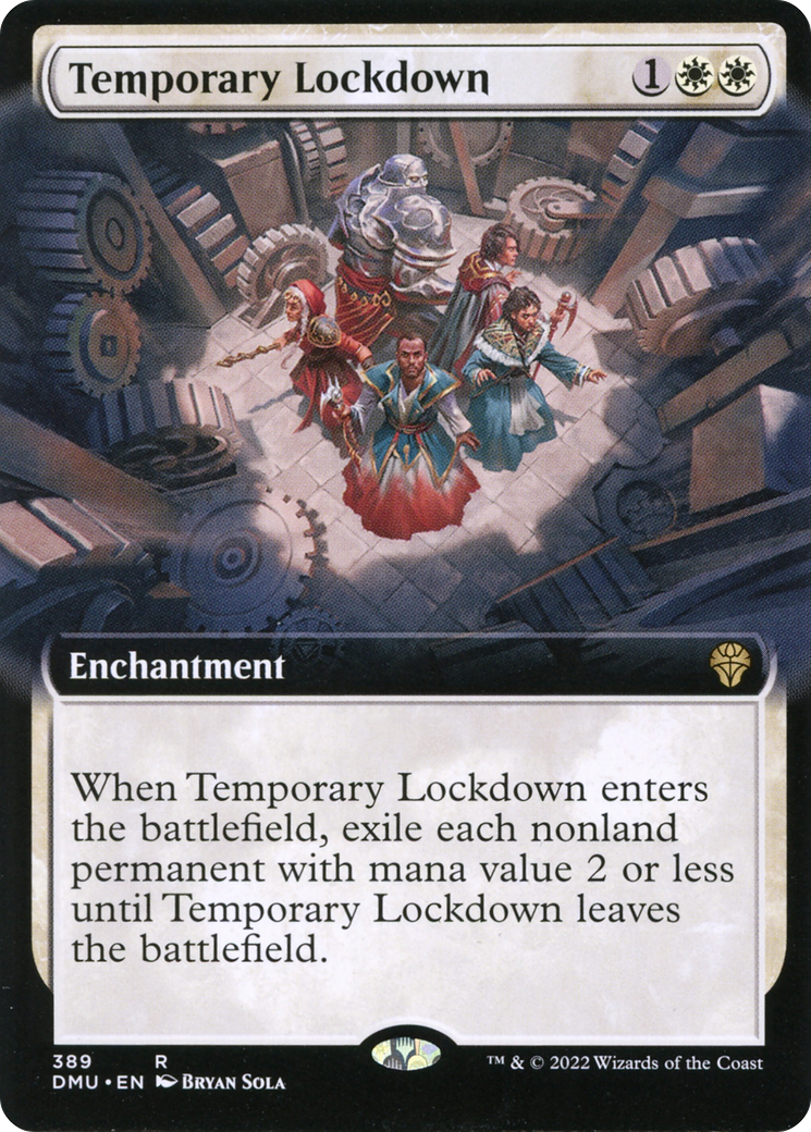 Temporary Lockdown (Extended Art) (DMU-389) [Dominaria United]