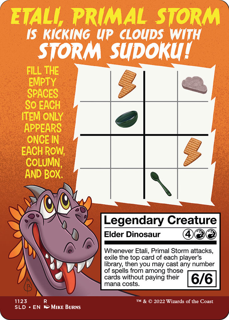Etali, Primal Storm (SLD-1123) (Borderless) [Secret Lair Drop] Foil