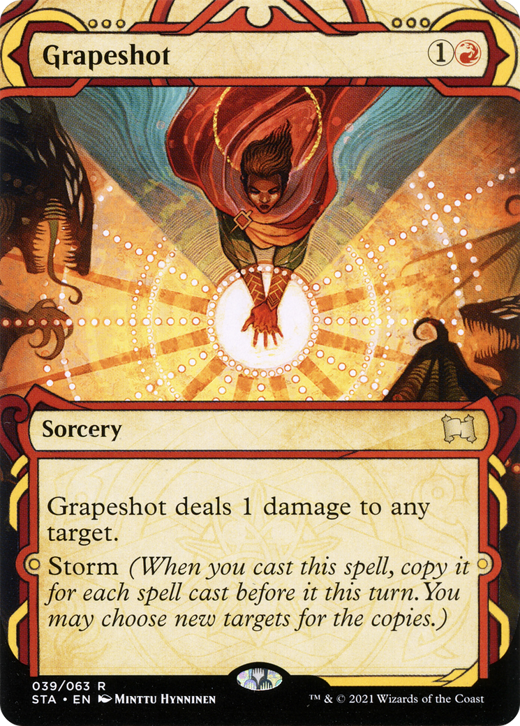 Grapeshot (STA-039) (Showcase) (Borderless) [Strixhaven Mystical Archive]