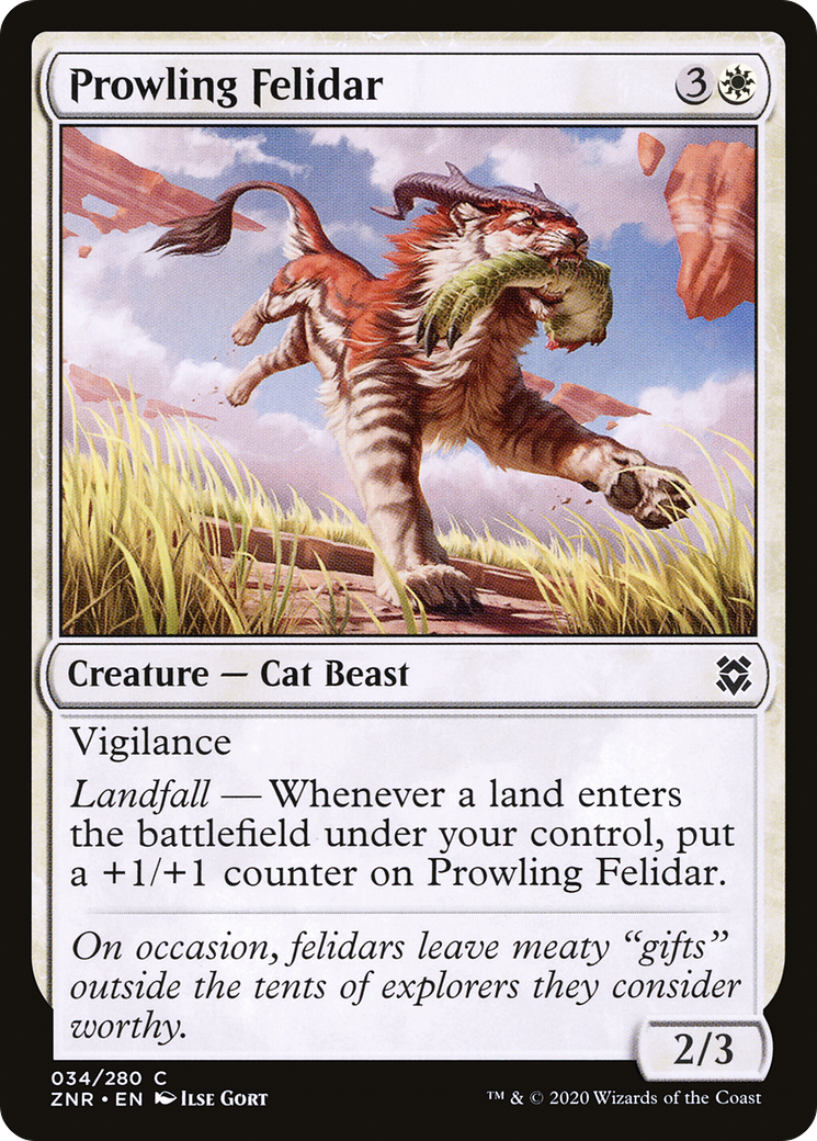 Prowling Felidar - Foil [Zendikar Rising]