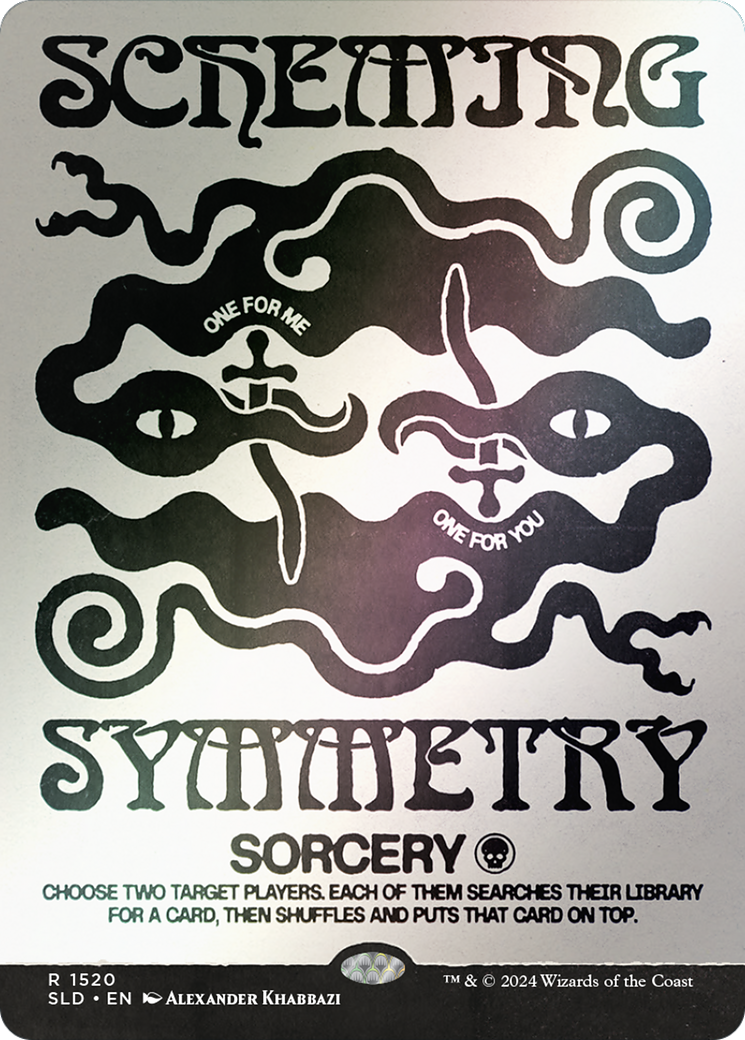 Scheming Symmetry (Rainbow Foil) (SLD-1520) (Borderless) [Secret Lair Drop] Foil