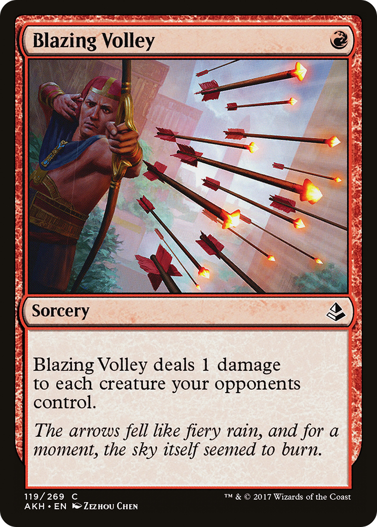 Blazing Volley (AKH-119) [Amonkhet] Foil