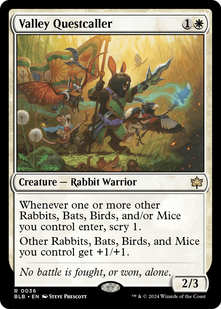 Valley Questcaller (BLB-036) [Bloomburrow] Foil