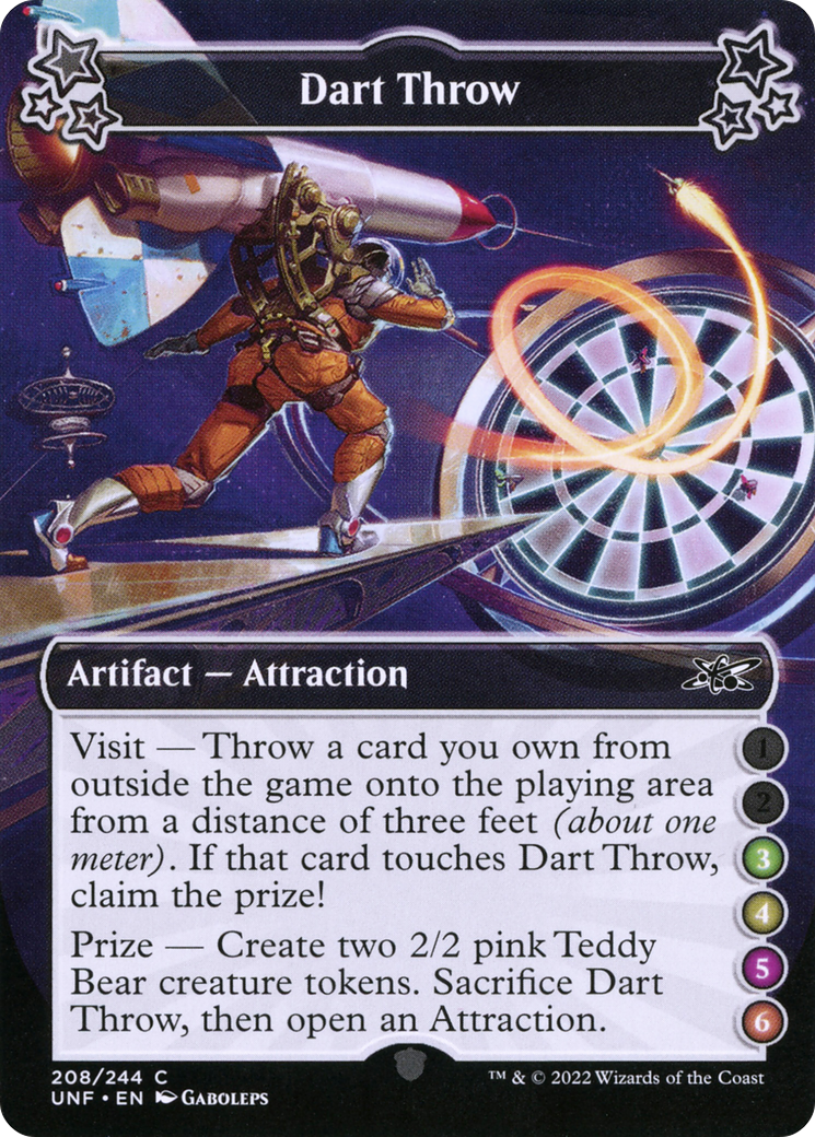Dart Throw (3-4-5-6) (UNF-208) [Unfinity] Foil