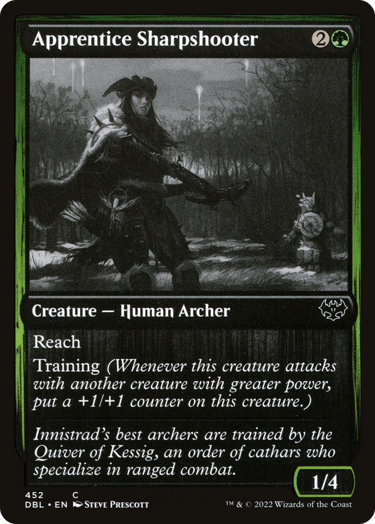 Apprentice Sharpshooter (DBL-452) [Innistrad: Double Feature] Foil